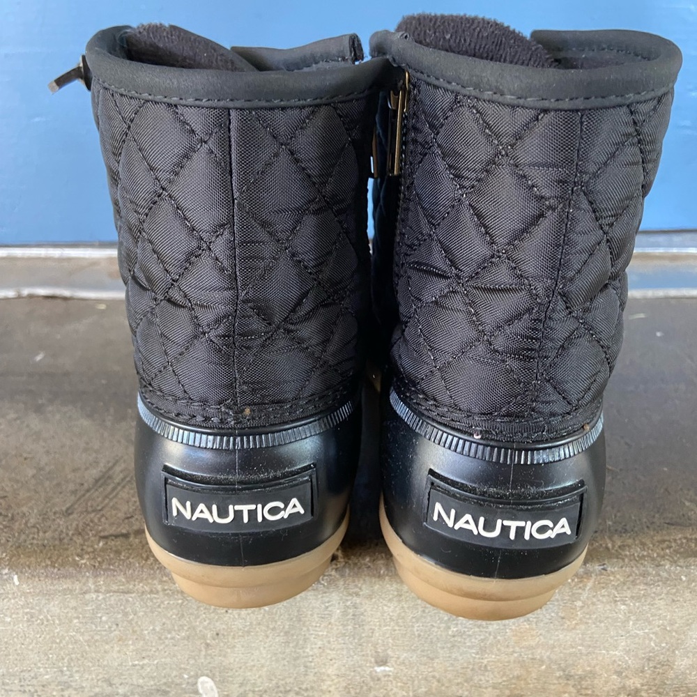 Nautica black duck boot style ankle boot - Picture 5 of 7